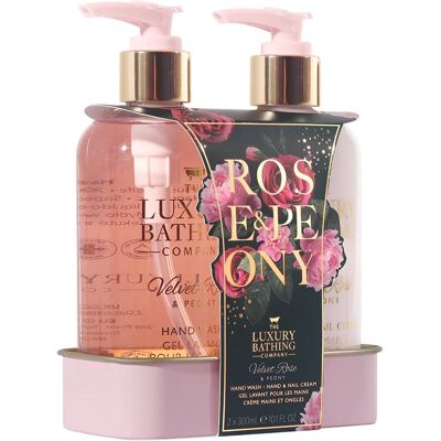 Grace Cole, Beauty Geschenkset, Rose Pfingstrose Feuchtigkeitsspendende Handpflege Geschenkset 2 Stück Grace Cole, Beauty Geschenkset, Rose Pfingstrose Feuchtigkeitsspendende Handpflege Geschenkset 2 Stück