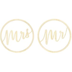 Partydeco Partyaccessoire Mrs Mr D: 38 cm, 2 Stück, Braun (2 Stk.) Partydeco Partyaccessoire Mrs Mr D: 38 cm, 2 Stück, Braun (2 Stk.)