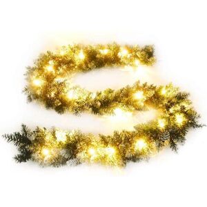 vidaXL Weihnachtsgirlande mit LED-Lichtern Grün 5,2 m PVC - Weihnachtsgirlande vidaXL Weihnachtsgirlande mit LED-Lichtern Grün 5,2 m PVC - Weihnachtsgirlande