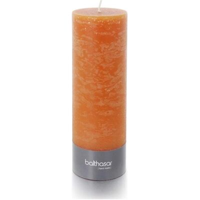 2x Balthasar, Kerzen, Zylinderkerze raureiff 22 cm x 8 cm, Orange (1x) 2x Balthasar, Kerzen, Zylinderkerze raureiff 22 cm x 8 cm, Orange (1x)