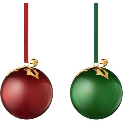 Georg Jensen, Christbaumschmuck, Weihnachtskugeln Glas Georg Jensen, Christbaumschmuck, Weihnachtskugeln Glas