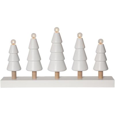 Star Trading - Holz-Weihnachtskerzenhalter - Wald-Design - Gemütliche Dekoration Star Trading - Holz-Weihnachtskerzenhalter - Wald-Design - Gemütliche Dekoration