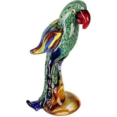 Gilde - Papagei - Mehrfarbige Glasskulptur - 28cm - Dekorationsstück Gilde - Papagei - Mehrfarbige Glasskulptur - 28cm - Dekorationsstück