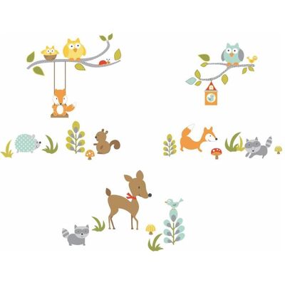 Roommates, Wandtattoo, RM - Fuchs und Freunde (25.40 x 27 cm) Roommates, Wandtattoo, RM - Fuchs und Freunde (25.40 x 27 cm)