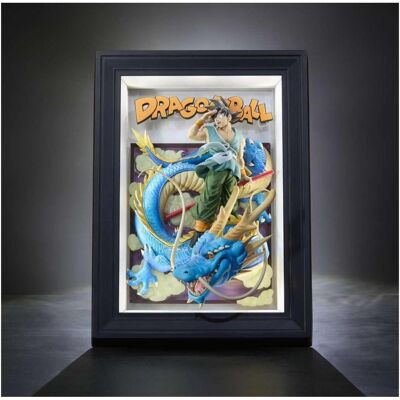 Bandai Dragon Ball Z Tamashii Art 3D Relief-Bild Son Goku & Dragon 27 cm Bandai Dragon Ball Z Tamashii Art 3D Relief-Bild Son Goku & Dragon 27 cm