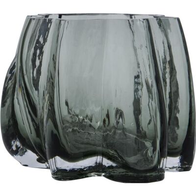 House Doctor - Curva - Rauchgraues Glas - Candle Holder House Doctor - Curva - Rauchgraues Glas - Candle Holder