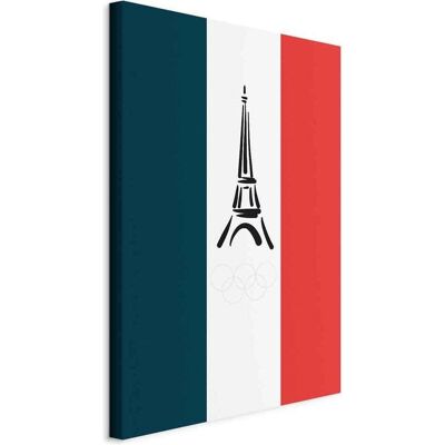 Artgeist, Bilder, French Flag With Graphic Eiffel Tower (80 x 120 cm) Artgeist, Bilder, French Flag With Graphic Eiffel Tower (80 x 120 cm)
