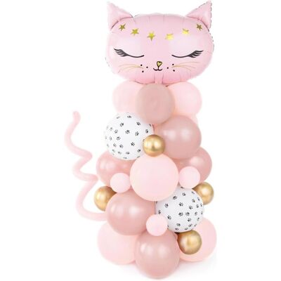 Partydeco Ballon-Bouquet Rosa Katze (1x) Partydeco Ballon-Bouquet Rosa Katze (1x)