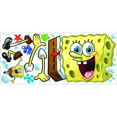 Roommates, Wandtattoo, Spongebob Peel & Stick Giant Wall Decal (12.70 x 48.26 cm) Roommates, Wandtattoo, Spongebob Peel & Stick Giant Wall Decal (12.70 x 48.26 cm)