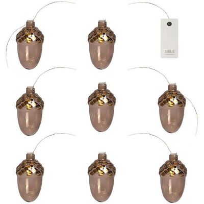 Sirius, Christbaumschmuck, Dekoracja świąteczna Celina Acorn garland, 8L, Dark Oak/Gold Sirius, Christbaumschmuck, Dekoracja świąteczna Celina Acorn garland, 8L, Dark Oak/Gold