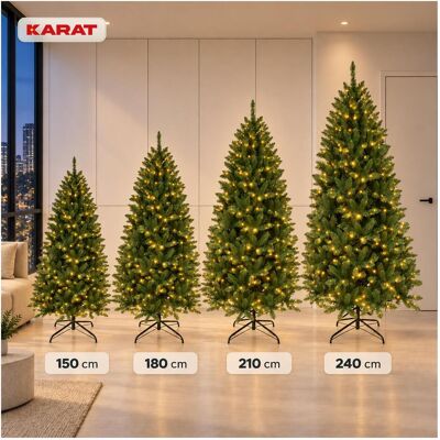 Karat, Weihnachtsbaum, Künstlicher Weihnachtsbaum mit LED-Beleuchtung Evergreen (210 cm) Karat, Weihnachtsbaum, Künstlicher Weihnachtsbaum mit LED-Beleuchtung Evergreen (210 cm)