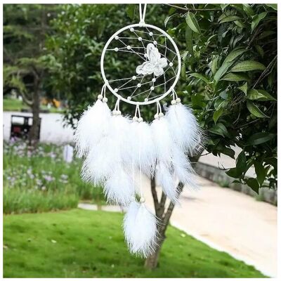 Cover-Discount, Wanddeko, Traumfänger Dreamcatcher Motiv weiss Cover-Discount, Wanddeko, Traumfänger Dreamcatcher Motiv weiss