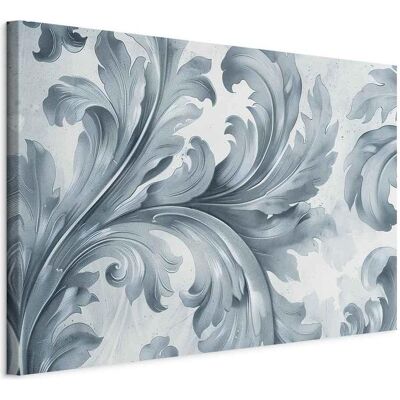 Artgeist, Bilder, Stone Baroque Ornaments in Light Shades of Gray-Blue (120 x 80 cm) Artgeist, Bilder, Stone Baroque Ornaments in Light Shades of Gray-Blue (120 x 80 cm)