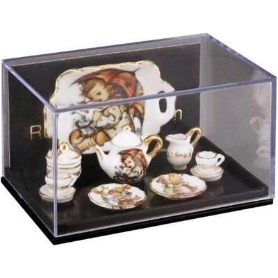 Reutter, Miniaturen, Kaffeeservice mit Tablett - Hummel 'Farbkunst' Reutter, Miniaturen, Kaffeeservice mit Tablett - Hummel 'Farbkunst'