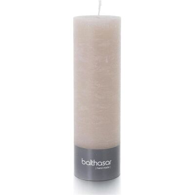 2x Balthasar, Kerzen, Zylinderkerze Rustico 20 cm x 6 cm, Taupe (1x) 2x Balthasar, Kerzen, Zylinderkerze Rustico 20 cm x 6 cm, Taupe (1x)