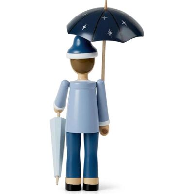 Bojesen Blaue Holzfigur - 21cm - Ole Lucka - Dekoration Bojesen Blaue Holzfigur - 21cm - Ole Lucka - Dekoration