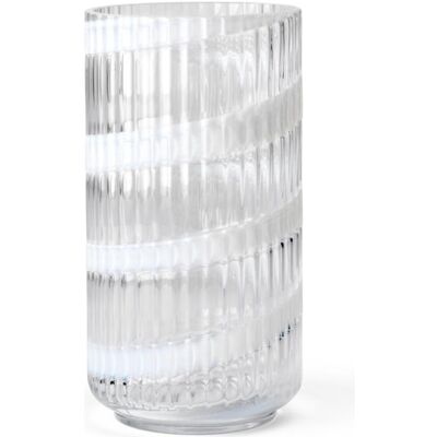Lyngby Porcelæn Vase Munnblåst Glas 20,5 cm - Swirl White Lyngby Porcelæn Vase Munnblåst Glas 20,5 cm - Swirl White