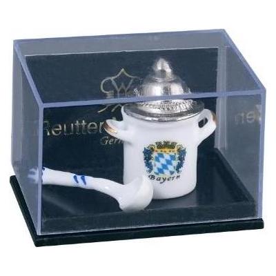 Reutter, Miniaturen, Weisswursttopf mit Metalldeckel und Kelle Reutter, Miniaturen, Weisswursttopf mit Metalldeckel und Kelle