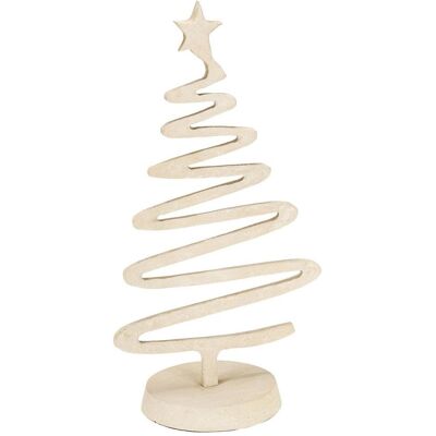 Viana, Weihnachtsdeko, Weihnachtsbaum mit Stern Aluminium creme Viana, Weihnachtsdeko, Weihnachtsbaum mit Stern Aluminium creme