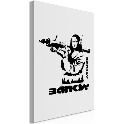 Artgeist, Bilder, Contrast Duel (1-part) - Banksy on Mural with Mona Lisa (80 x 120 cm) Artgeist, Bilder, Contrast Duel (1-part) - Banksy on Mural with Mona Lisa (80 x 120 cm)