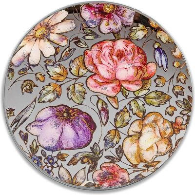 Formano, Bilder, Wandbild Spiegel, floral, rund (43 x 43 cm) Formano, Bilder, Wandbild Spiegel, floral, rund (43 x 43 cm)