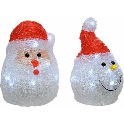Lumineo Santa Claus LED Dekorfigur - Innen, Bunt Lumineo Santa Claus LED Dekorfigur - Innen, Bunt
