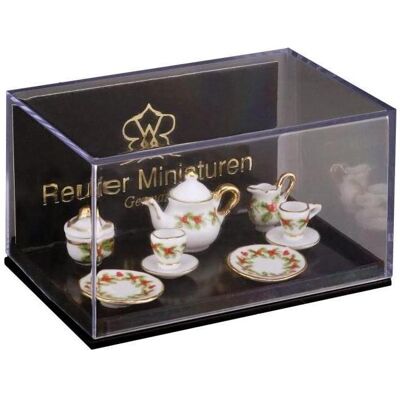 Reutter, Miniaturen, 001.536/6 - Miniatur, Teeservice für 2 Personen "Mistelzweig" Reutter, Miniaturen, 001.536/6 - Miniatur, Teeservice für 2 Personen "Mistelzweig"