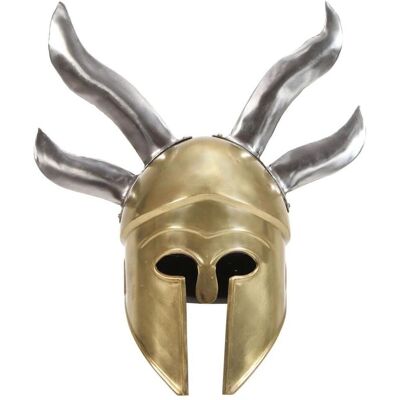 vidaXL Griechischer Krieger-Helm Antik Replik für LARP Messing Stahl - Helm vidaXL Griechischer Krieger-Helm Antik Replik für LARP Messing Stahl - Helm
