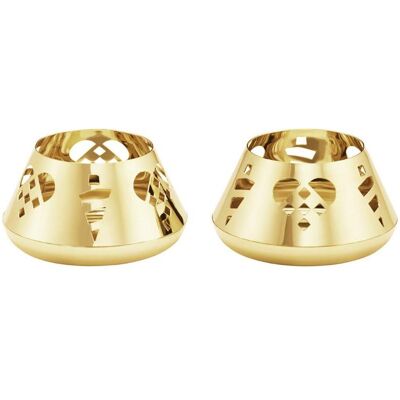 Georg Jensen, Windlicht, Teelichthalter (2x) Georg Jensen, Windlicht, Teelichthalter (2x)