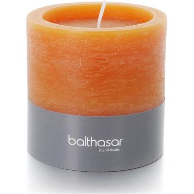 2x Balthasar, Kerzen, Kerze Rustico 10 cm x 10 cm, Orange (1x) 2x Balthasar, Kerzen, Kerze Rustico 10 cm x 10 cm, Orange (1x)