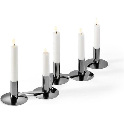 Philippi Kerzenständer, 105041 - Quintett 5er Kerzenhalter zum Wenden Philippi Kerzenständer, 105041 - Quintett 5er Kerzenhalter zum Wenden