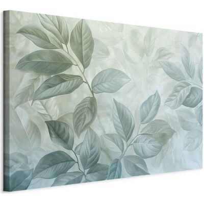 Artgeist, Bilder, Large Leaves in Shades of Green-Mint: Botanical Motif (80 x 120 cm) Artgeist, Bilder, Large Leaves in Shades of Green-Mint: Botanical Motif (80 x 120 cm)