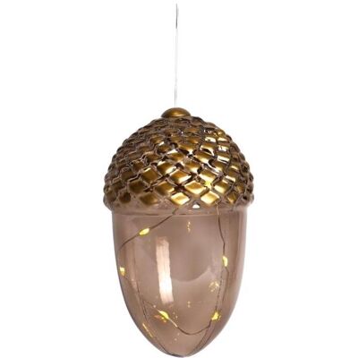Sirius, Christbaumschmuck, Celina Acorn H16 cm. 8L, Dark Oak/Gold Sirius, Christbaumschmuck, Celina Acorn H16 cm. 8L, Dark Oak/Gold