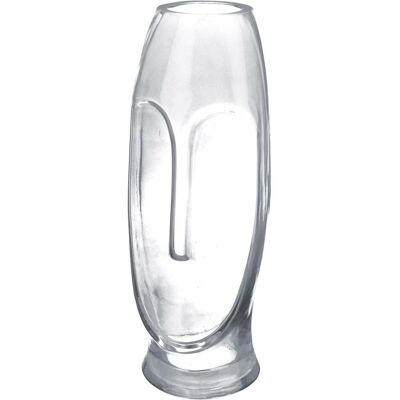 Gilde Moai Vase - Dekorative Klarglas 30cm Gilde Moai Vase - Dekorative Klarglas 30cm