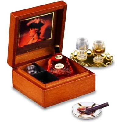 Reutter, Miniaturen, 001.608/6 - Cognacset "XO", Miniatur Reutter, Miniaturen, 001.608/6 - Cognacset "XO", Miniatur