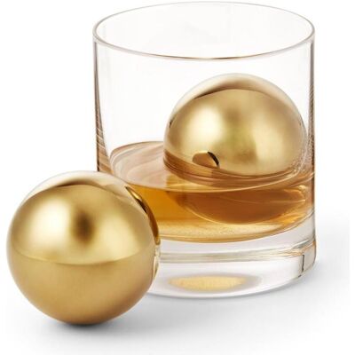 Philippi Christbaumschmuck, 227001 - Collins Eiskugel 2er Set, gold Philippi Christbaumschmuck, 227001 - Collins Eiskugel 2er Set, gold