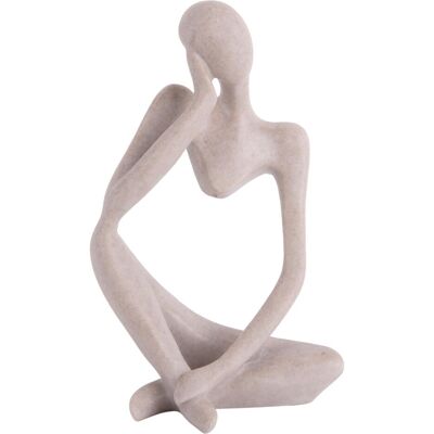 Present Time Lichtgraue Polyresin Figur - Figurine Present Time Lichtgraue Polyresin Figur - Figurine