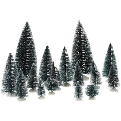 Weihnachtsdeko, Christmas decoration "Tree", dark green, 16 pcs Weihnachtsdeko, Christmas decoration "Tree", dark green, 16 pcs