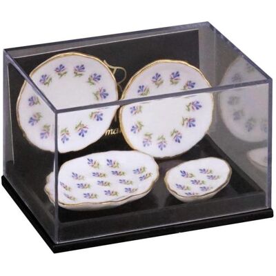 Reutter, Miniaturen, 2 Speisegedeck, Blaue Blume Reutter, Miniaturen, 2 Speisegedeck, Blaue Blume
