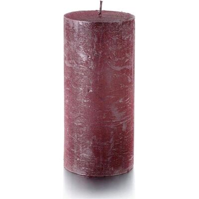 2x Balthasar, Kerzen, Zylinderkerze Rustico 15 x 7 cm, Rosa (1x) 2x Balthasar, Kerzen, Zylinderkerze Rustico 15 x 7 cm, Rosa (1x)