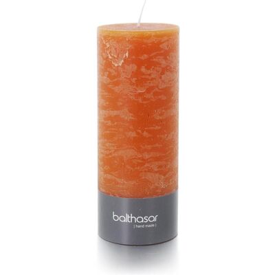 2x Balthasar, Kerzen, Zylinderkerze Rustico 18 cm x 7 cm, Orange (1x) 2x Balthasar, Kerzen, Zylinderkerze Rustico 18 cm x 7 cm, Orange (1x)