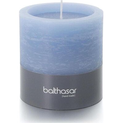 2x Balthasar, Kerzen, Kerze Rustico 10 cm x 10 cm, Jeansblau (1x) 2x Balthasar, Kerzen, Kerze Rustico 10 cm x 10 cm, Jeansblau (1x)
