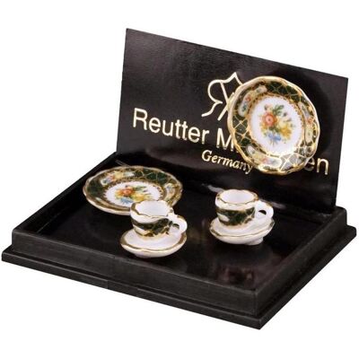 Reutter, Miniaturen, 2 Kaffeegedecke, Irisch Reutter, Miniaturen, 2 Kaffeegedecke, Irisch