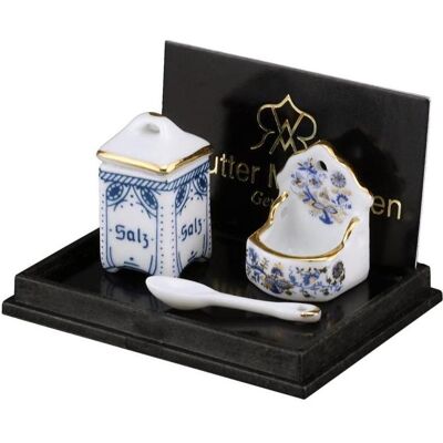 Reutter, Miniaturen, Salzdose mit Vorrratsgefäss Reutter, Miniaturen, Salzdose mit Vorrratsgefäss