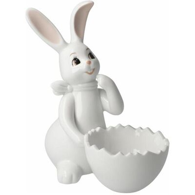 GOEBEL Osterhase mit Schale - Porzellanfigur - Weiß GOEBEL Osterhase mit Schale - Porzellanfigur - Weiß