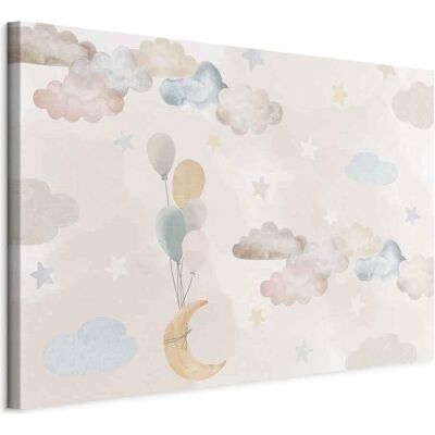 Artgeist, Bilder, Fairy-Tale Moon - Pastel Moon with Balloons (120 x 80 cm) Artgeist, Bilder, Fairy-Tale Moon - Pastel Moon with Balloons (120 x 80 cm)