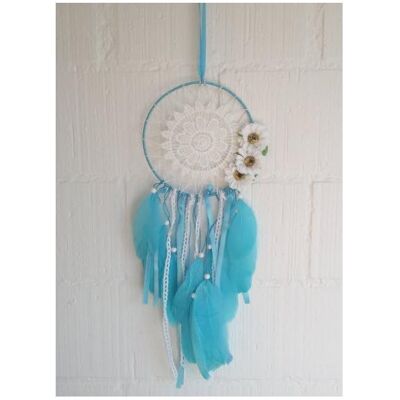 Cover-Discount, Wanddeko, Traumfänger Dreamcatcher indianisch Deko gehäckelt blau Cover-Discount, Wanddeko, Traumfänger Dreamcatcher indianisch Deko gehäckelt blau