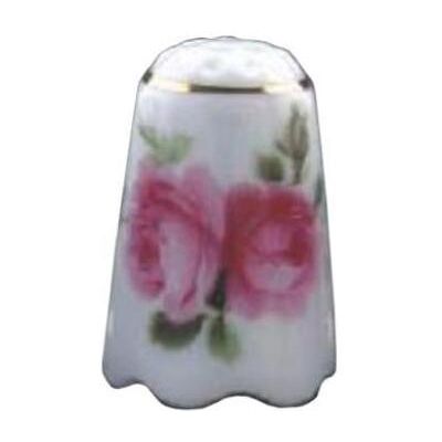 Reutter, Miniaturen, 017.256/0 - Fingerhut Wellenrand "Englische Rose", Miniatur Reutter, Miniaturen, 017.256/0 - Fingerhut Wellenrand "Englische Rose", Miniatur