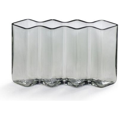 Born in Sweden, Vase, Vase 4-Reihen 27 cm grau Born in Sweden, Vase, Vase 4-Reihen 27 cm grau