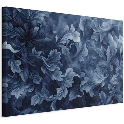 Artgeist, Bilder, Abstract Ornaments Dark Blue Victorian Leaves (120 x 80 cm) Artgeist, Bilder, Abstract Ornaments Dark Blue Victorian Leaves (120 x 80 cm)